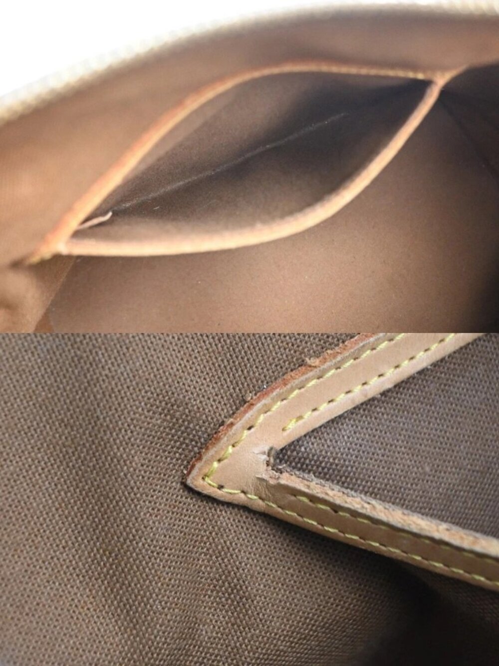 LOUIS VUITTON LV Logo Alma Hand Bag Monogram Leather Brown France M51130 73MA512 - Picture 12 of 15